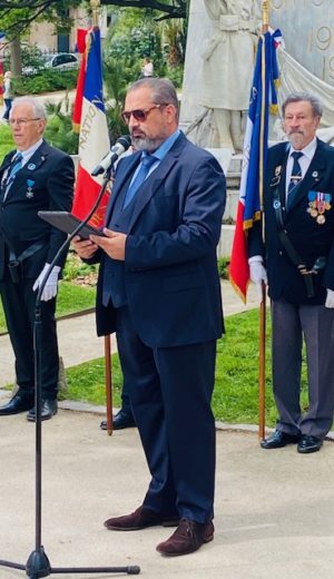 8 MAI 2024 : L’AICS-SR étai présente à la cérémonie de commémoration du 8 mai 1945 à Sète