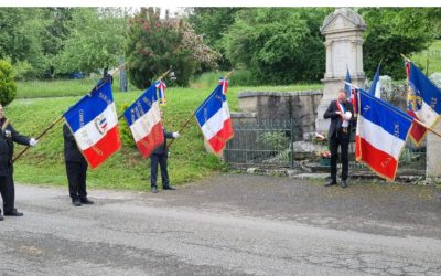 8 Mai 2024 : L’AICS-SR était représentée par Jean-Pierre Caze délégué AICS-SR à la cérémonie de commémoration du 8 Mai 1945 à Taxenne