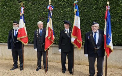 8 Mai 2024 : Les AICS-SR étaient représentées par le Porte Drapeau de l’Association Roger Bourgoin aux cérémonies de commémoration du 8 Mai 1945