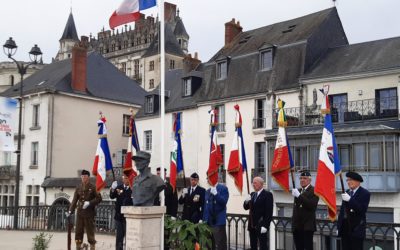 18 Juin 2024 : L’AICS-SR, était présente à Amboise, à la cérémonie de commémoration de l’Appel du 18 Juin 1940 fait à Londres par le Général de Gaulle.