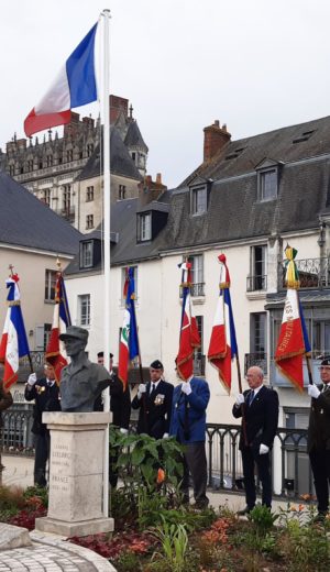18 Juin 2024 : L’AICS-SR, était présente à Amboise, à la cérémonie de commémoration de l’Appel du 18 Juin 1940 fait à Londres par le Général de Gaulle.