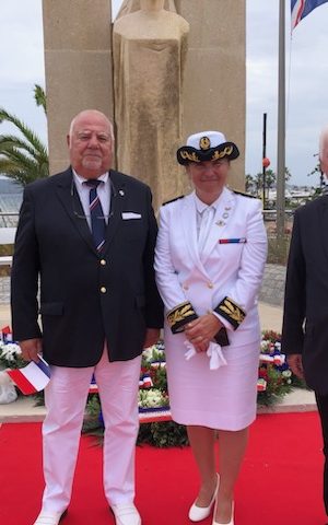 L’ AICS-SR présente à la cérémonie du 80eme anniversaire du débarquement de Provence à Cavalaire sur mer