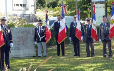 LE 27 Août 2024 : L’AICS-SR était représentée par son porte Drapeau, Alexandre Desard,   aux commémorations aux Morts et Martyrs Place René Coty à Tours