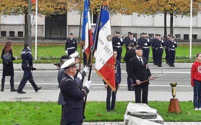 11 novembre 2024 :  l’AICS-SR était présente à Tours à  la cérémonie de commémoration de l’armistice signée le 11 novembre 1918