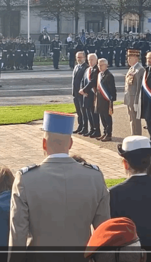 11 novembre 2025: l’AICS-SR était présente à la cérémonie du 11 novembre à Tours